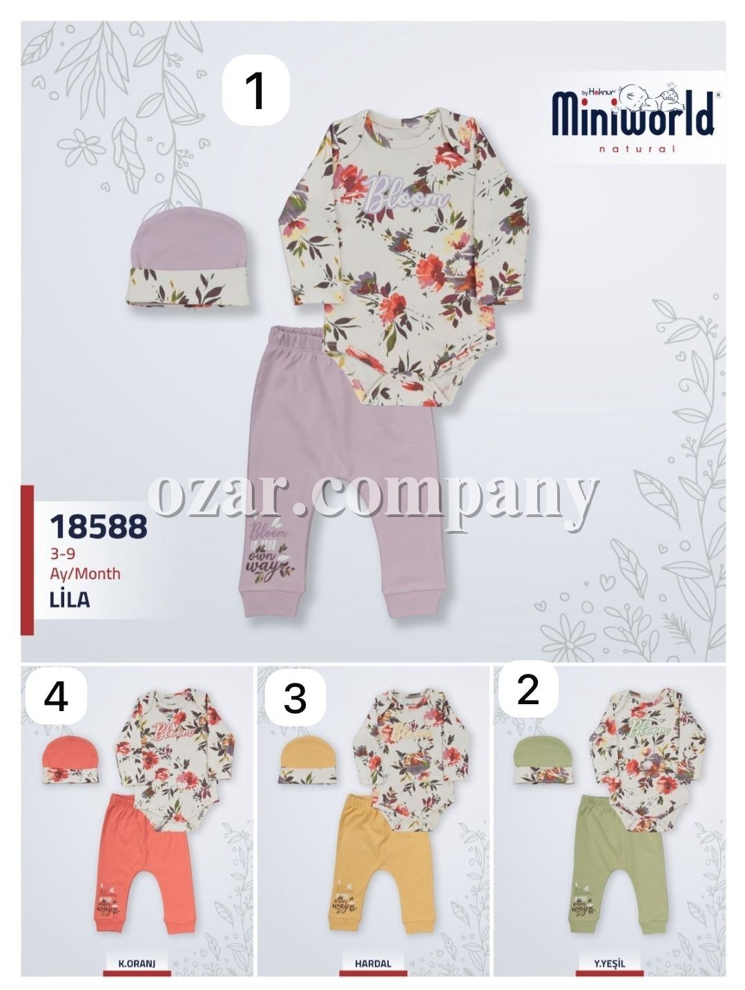 Комплект Для Девочки Miniworld (3-6/6-9мес.)