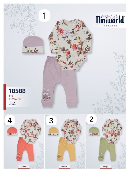 Комплект Для Девочки Miniworld (3-6/6-9мес.)