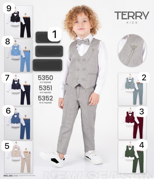 Костюм Тройка Для Мальчика Terry (2-3-4-5лет)