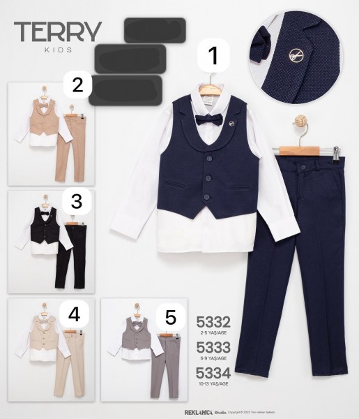 Костюм Тройка Для Мальчика Terry (2-3-4-5лет)