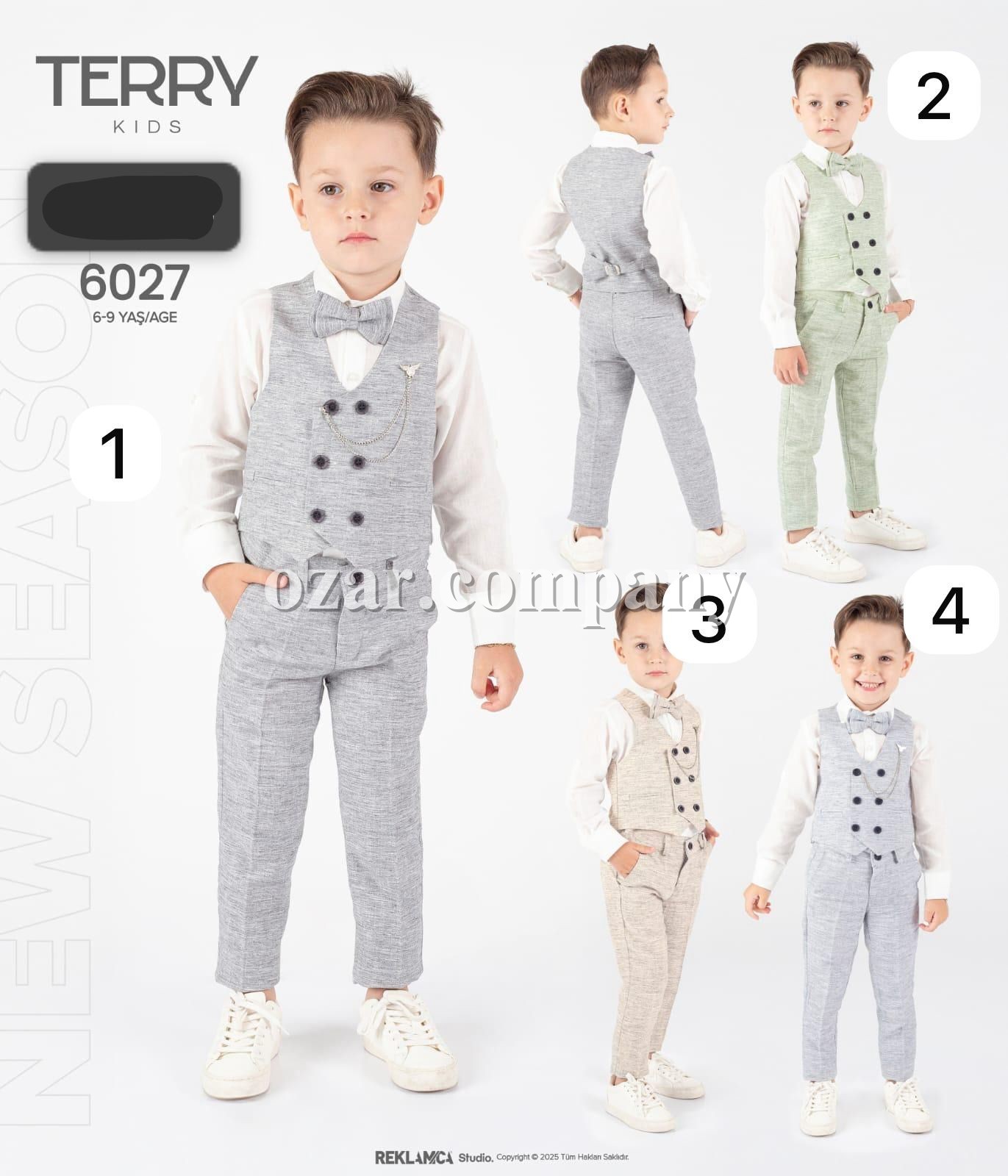 Костюм Тройка Для Мальчика Terry (6-7-8-9лет) 