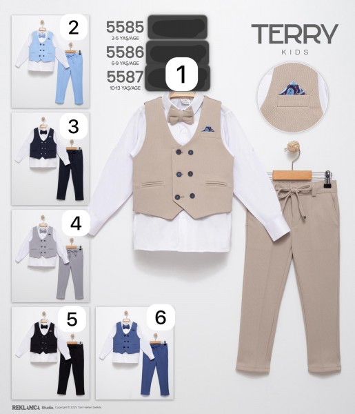 Костюм Тройка Для Мальчика Terry (6-7-8-9лет) 