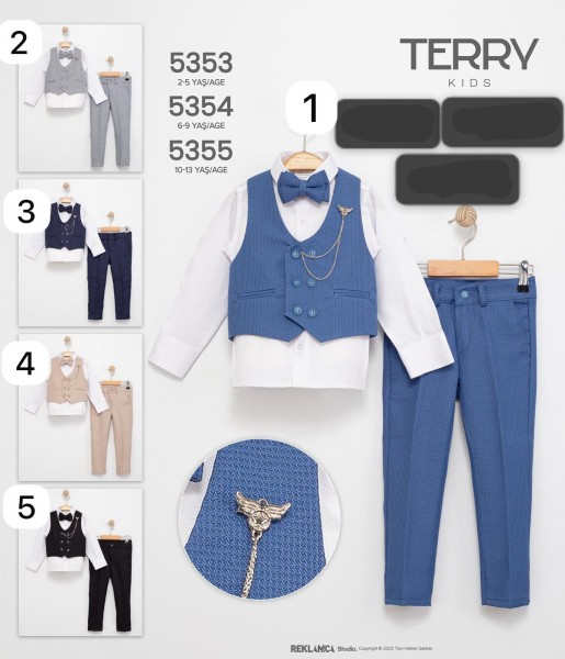 Костюм Тройка Для Мальчика Terry (6-7-8-9лет) 