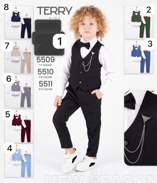 Костюм Тройка Для Мальчика Terry (1-2-3-4лет) 