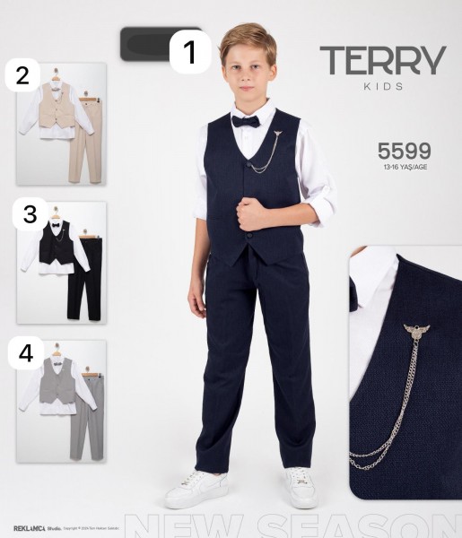 Костюм Тройка Для Мальчика Terry (13-14-15-16лет) 