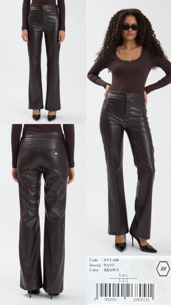 Женские Брюки Из Эко Кожи A.M.N.