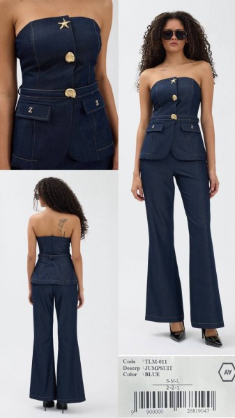 Женский Джинсовый Комбинезон A.M.N.