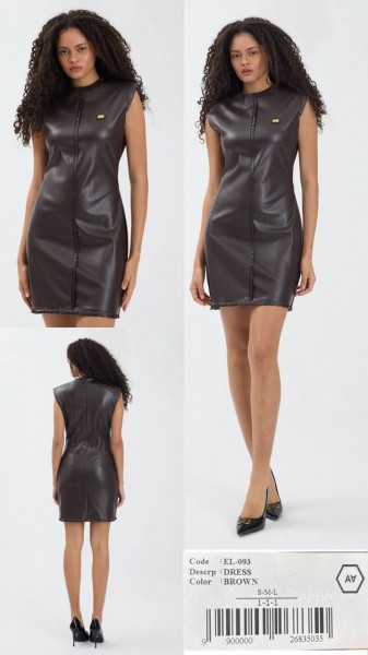 Женское Платье Из Эко Кожи A.M.N.