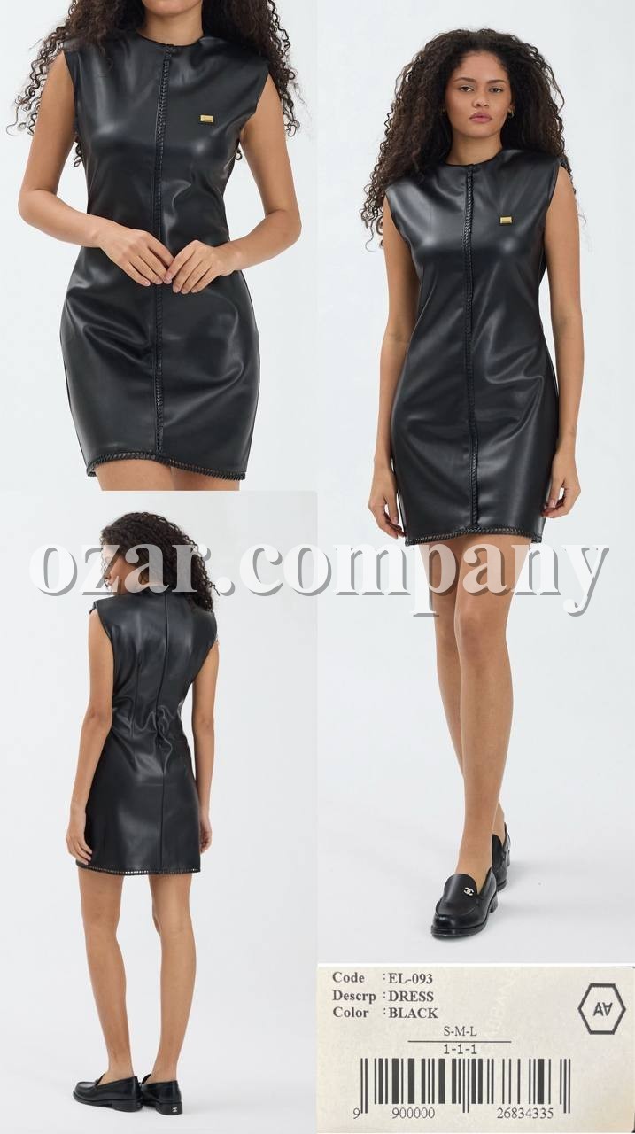 Женское Платье Из Эко Кожи A.M.N.