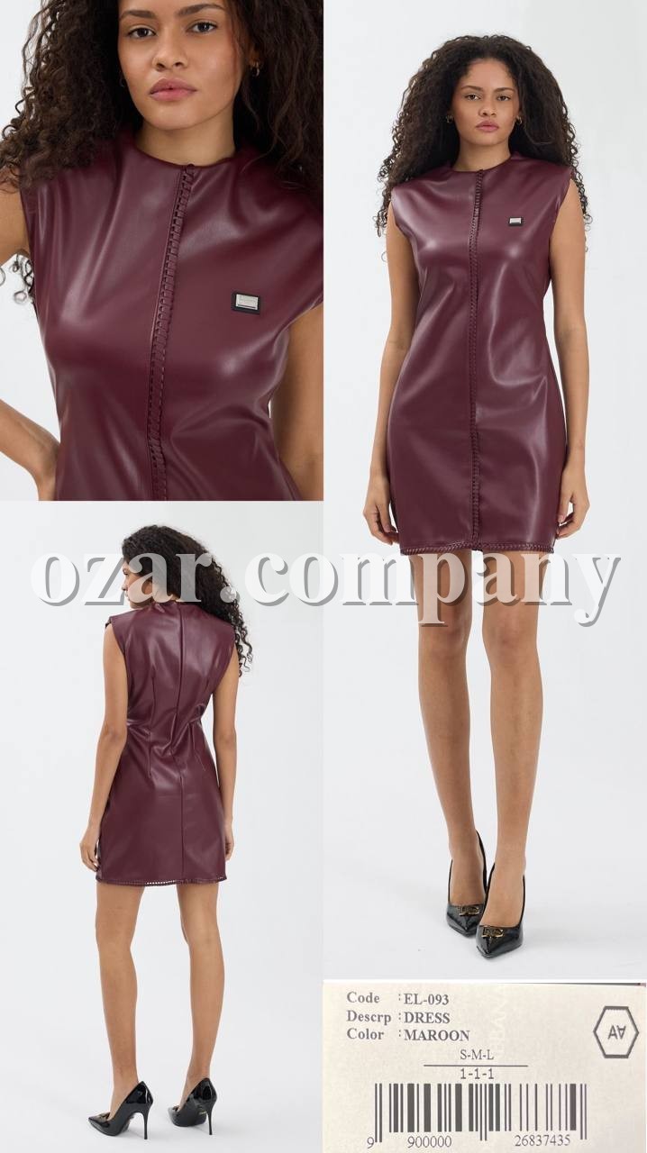 Женское Платье Из Эко Кожи A.M.N.