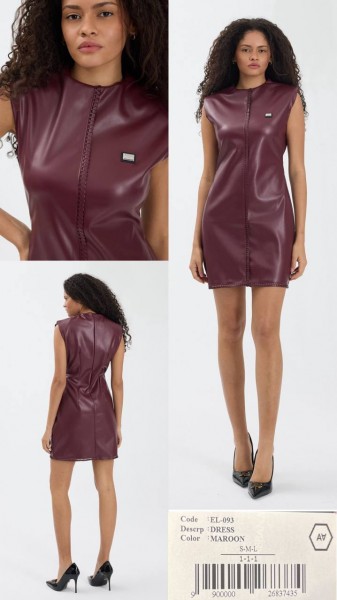 Женское Платье Из Эко Кожи A.M.N.