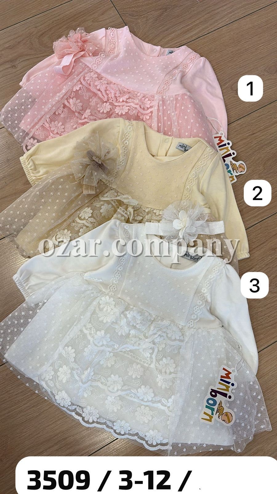 Платье Для Девочки Mini Born (3-6-9-12мес.)