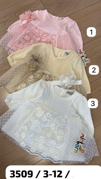 Платье Для Девочки Mini Born (3-6-9-12мес.)