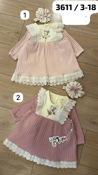 Платье Для Девочки Mini Born (3-6/6-9/9-12/12-18мес.)