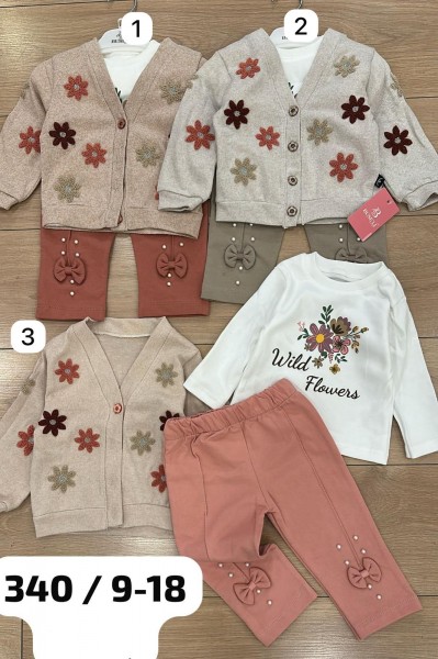 Костюм Тройка Для Девочки Buseli (9-12-18мес.)