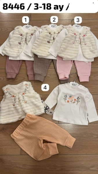 Костюм Тройка Для Девочки Elci (3-6/6-9/9-12/12-18мес.)