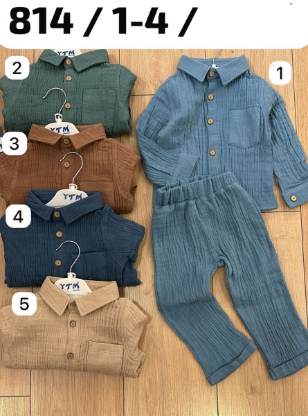 Муслиновый Костюм Для Мальчика YTM (1-2-3-4лет) 