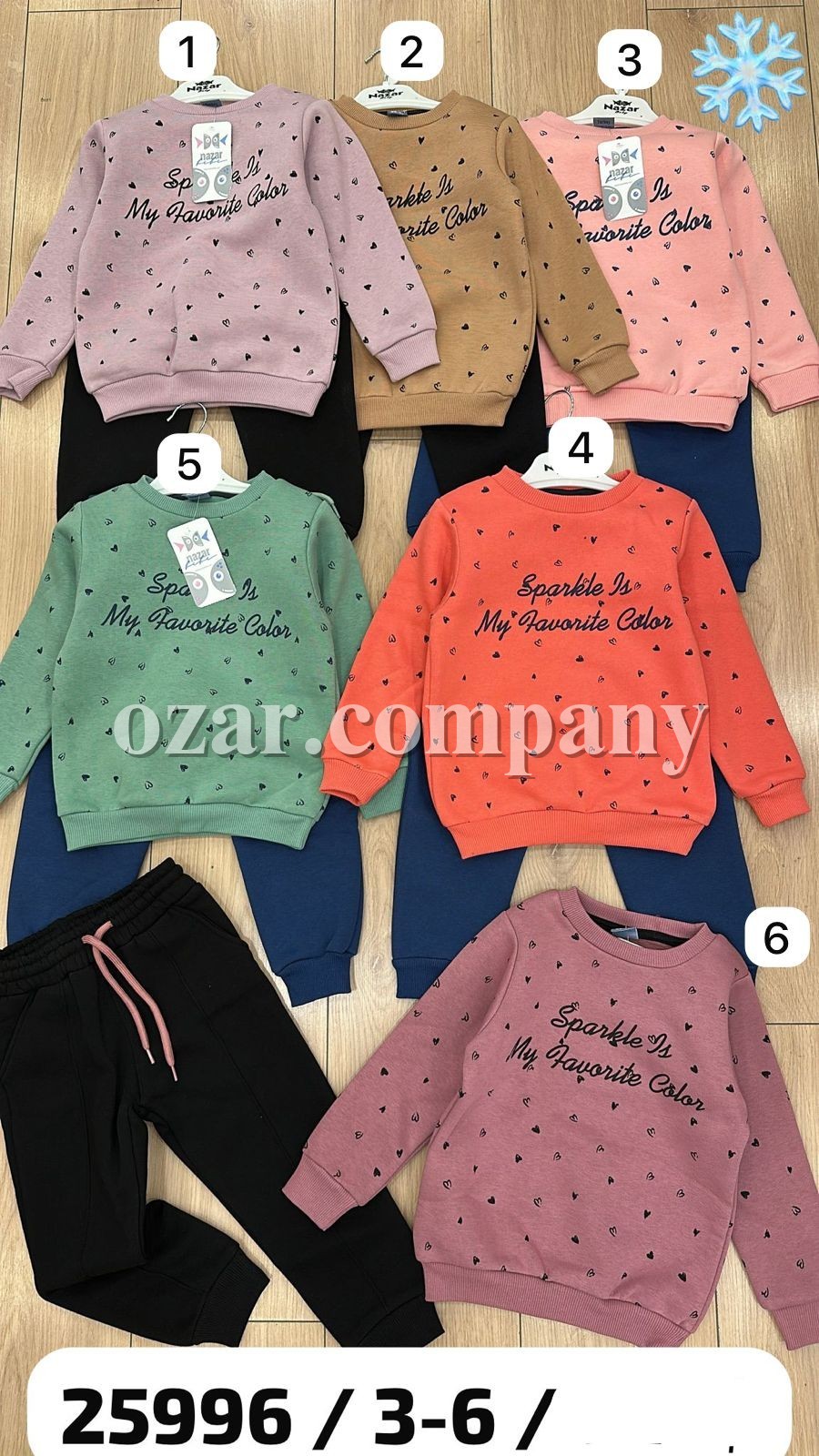 Трикотажный Костюм На Флисе Для Девочки Nazar (3-4-5-6лет) 