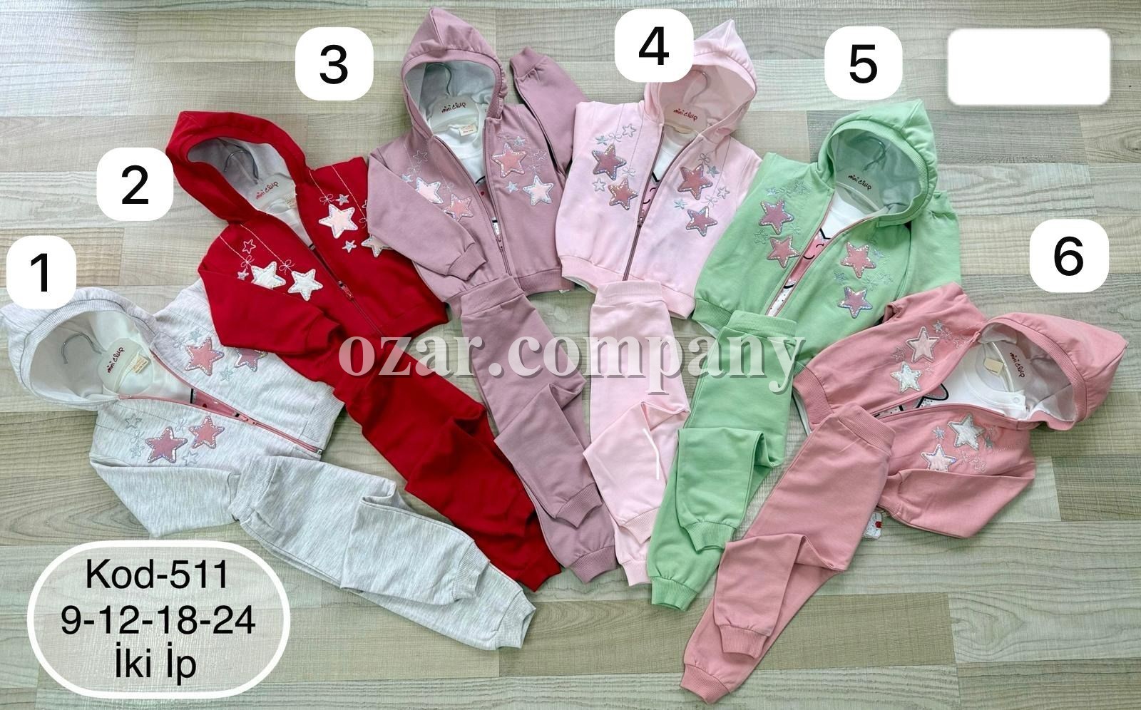 Костюм Тройка Двунитка Для Девочки Mini Clup (9-12-18-24мес.)