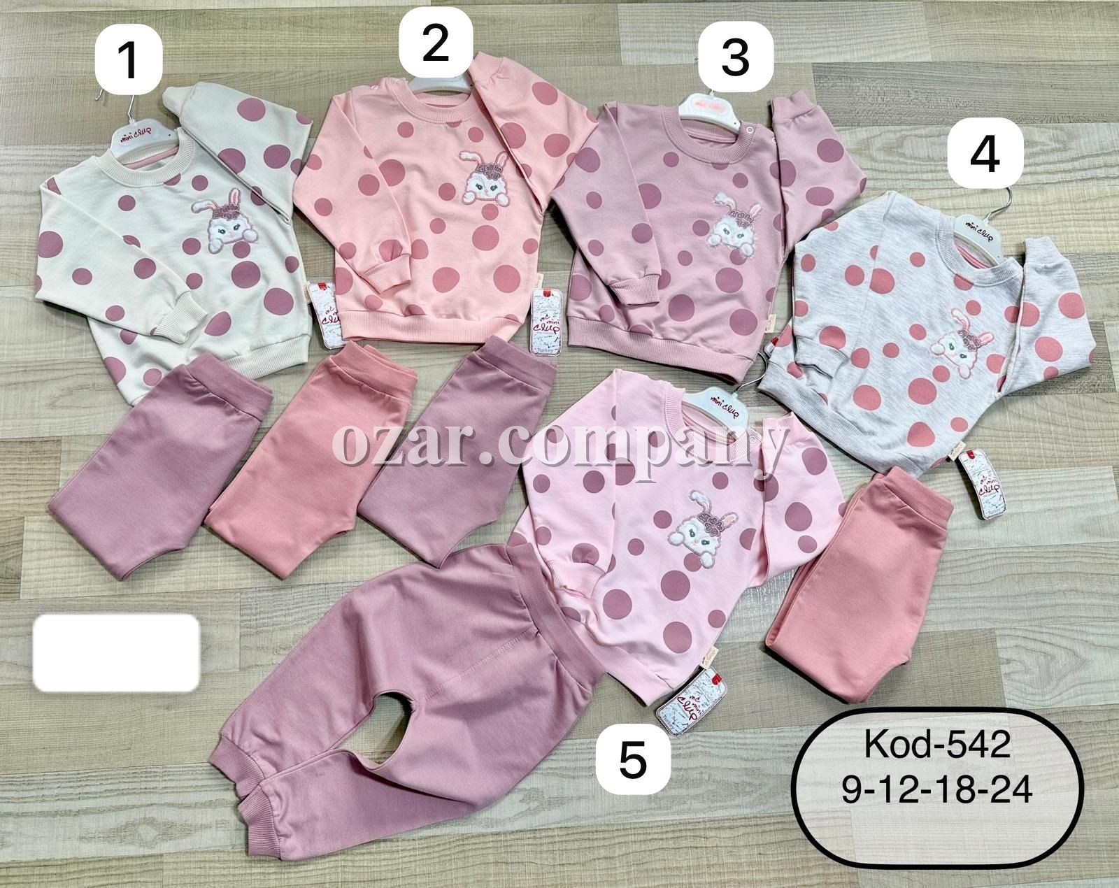 Костюм Двунитка Для Девочки Mini Clup (9-12-18-24мес.)