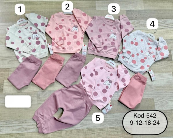 Костюм Двунитка Для Девочки Mini Clup (9-12-18-24мес.)