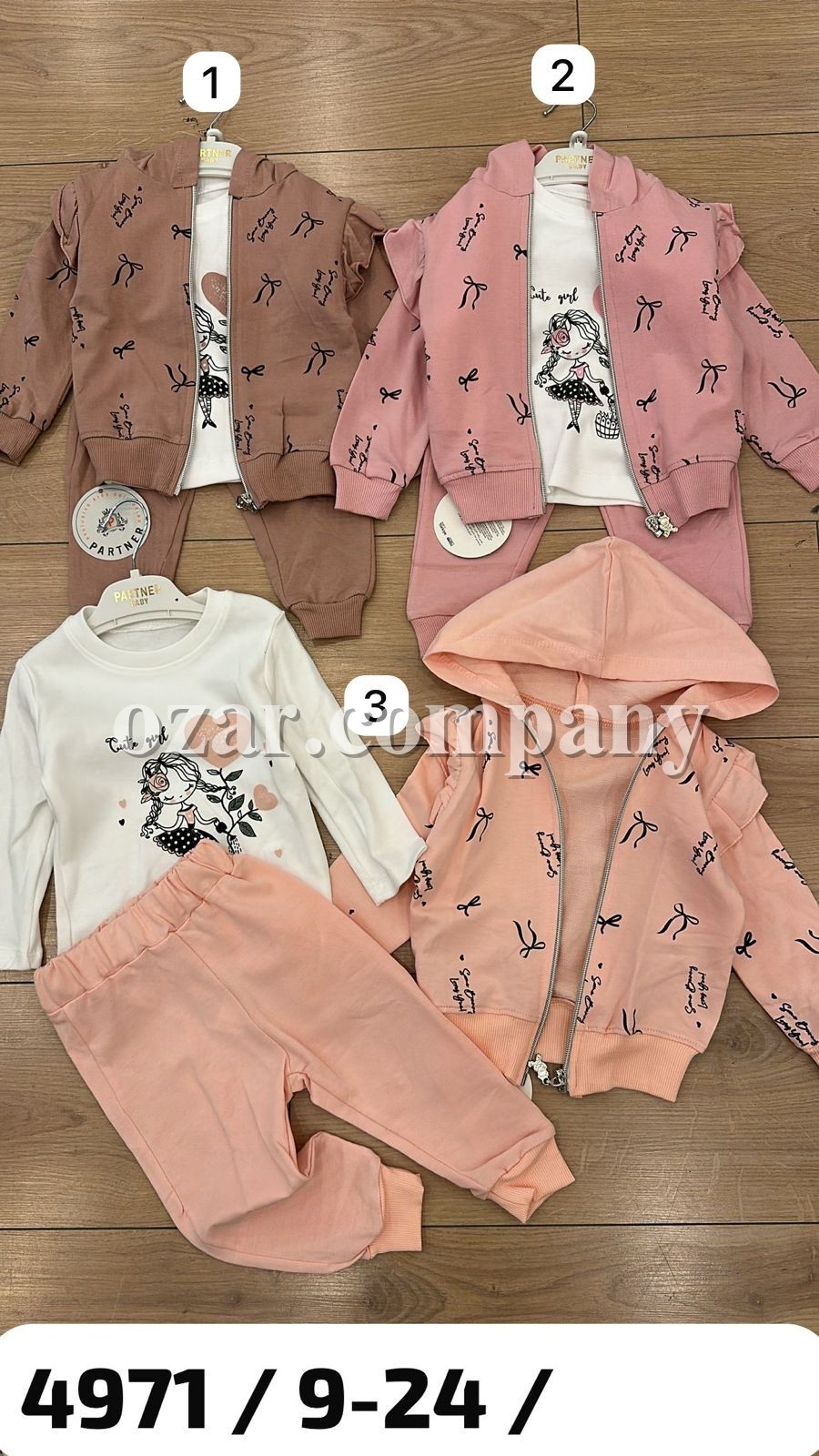 Костюм Тройка Для Девочки Partner (9-12-18-24мес.)