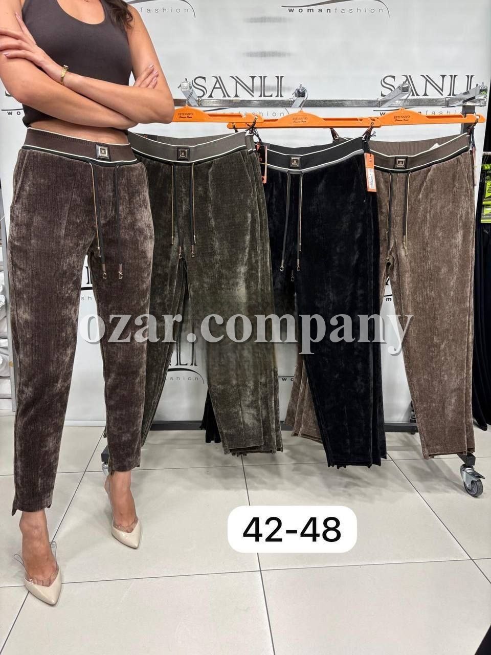 Женские Вельветовые Брюки Estensivo (Большие размеры)