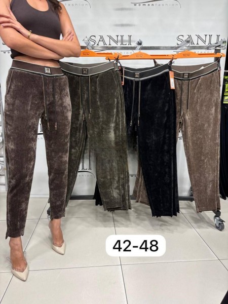 Женские Вельветовые Брюки Estensivo (Большие размеры)
