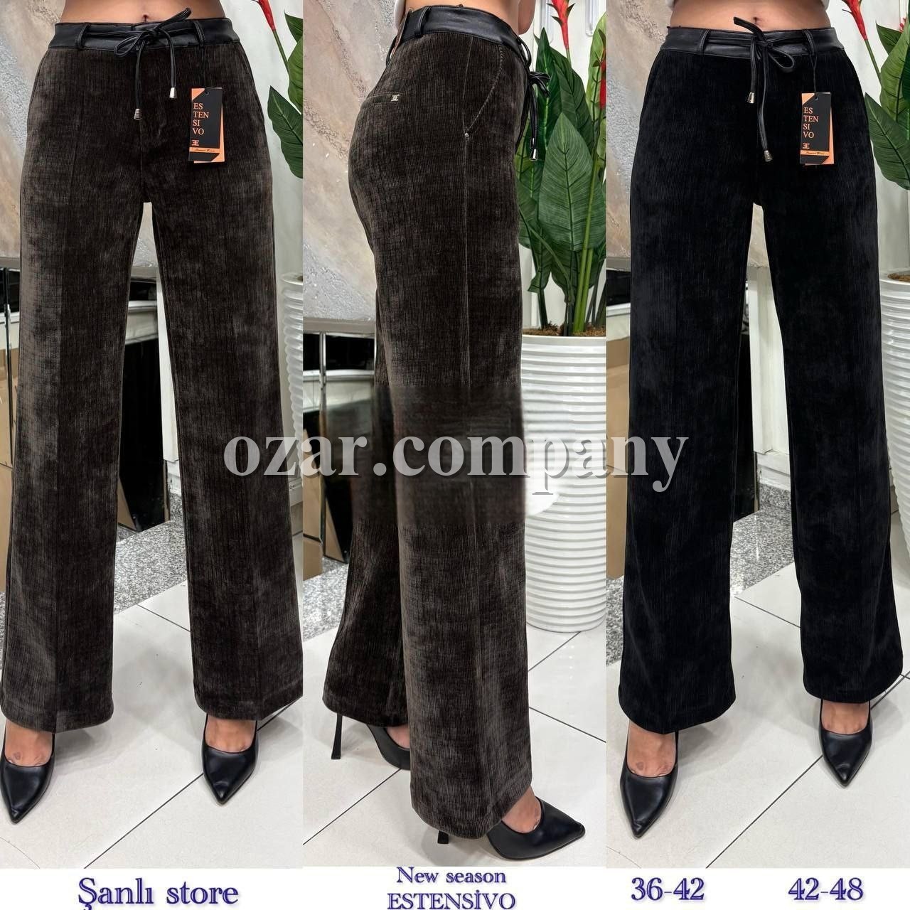 Женские Вельветовые Брюки Estensivo