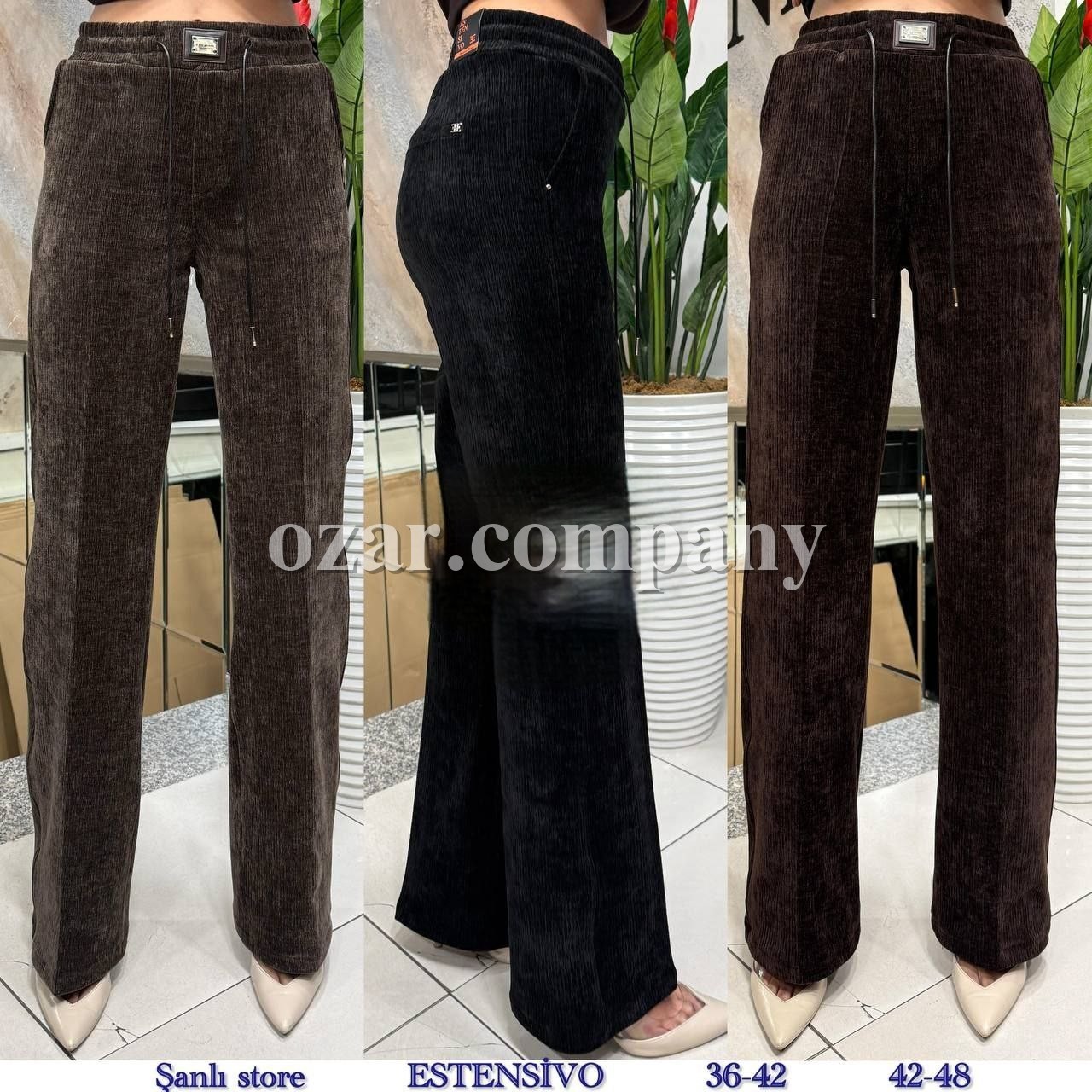 Женские Вельветовые Брюки Estensivo