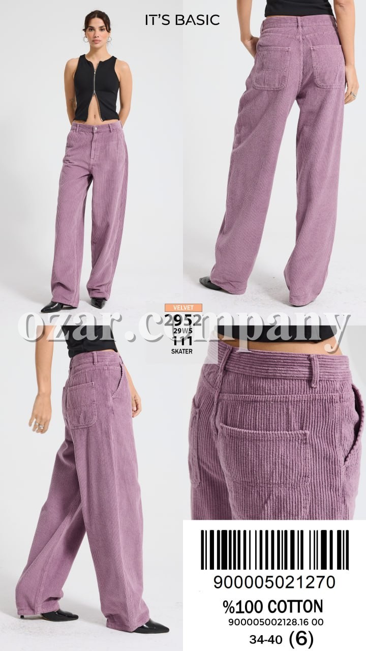 Женские Вельветовые Джинсы ITS Basic  