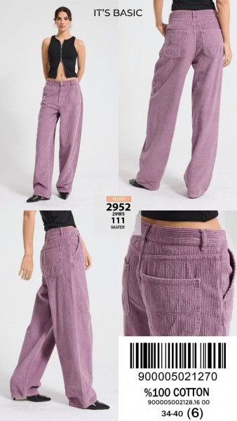 Женские Вельветовые Джинсы ITS Basic  