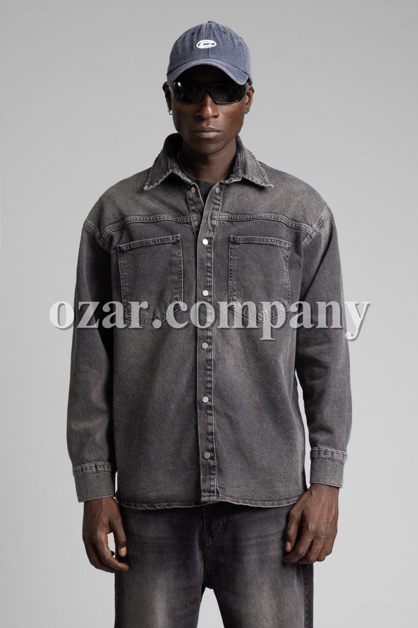 Мужская Джинсовая Рубашка Catch