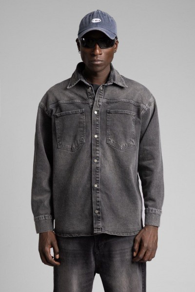 Мужская Джинсовая Рубашка Catch