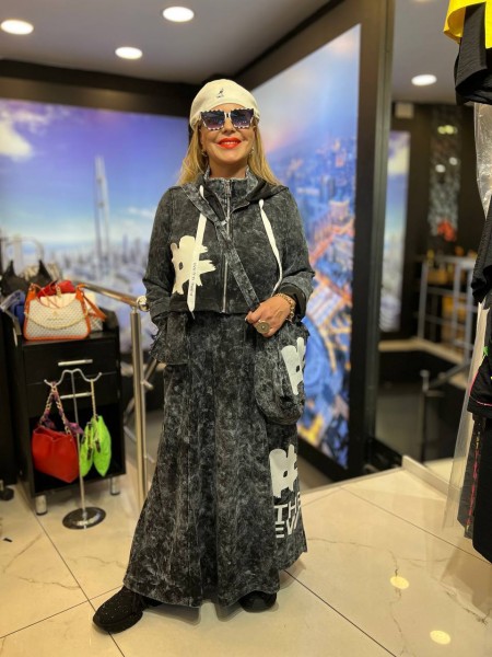 Женский Джинсовый Костюм Iness (Большие размеры)