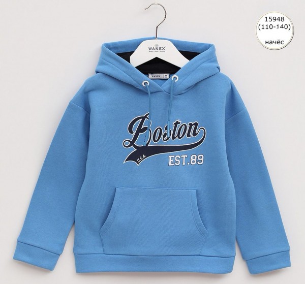 Худи На Флисе Для Мальчика Wanex (5-6-7-8-9-10лет) 