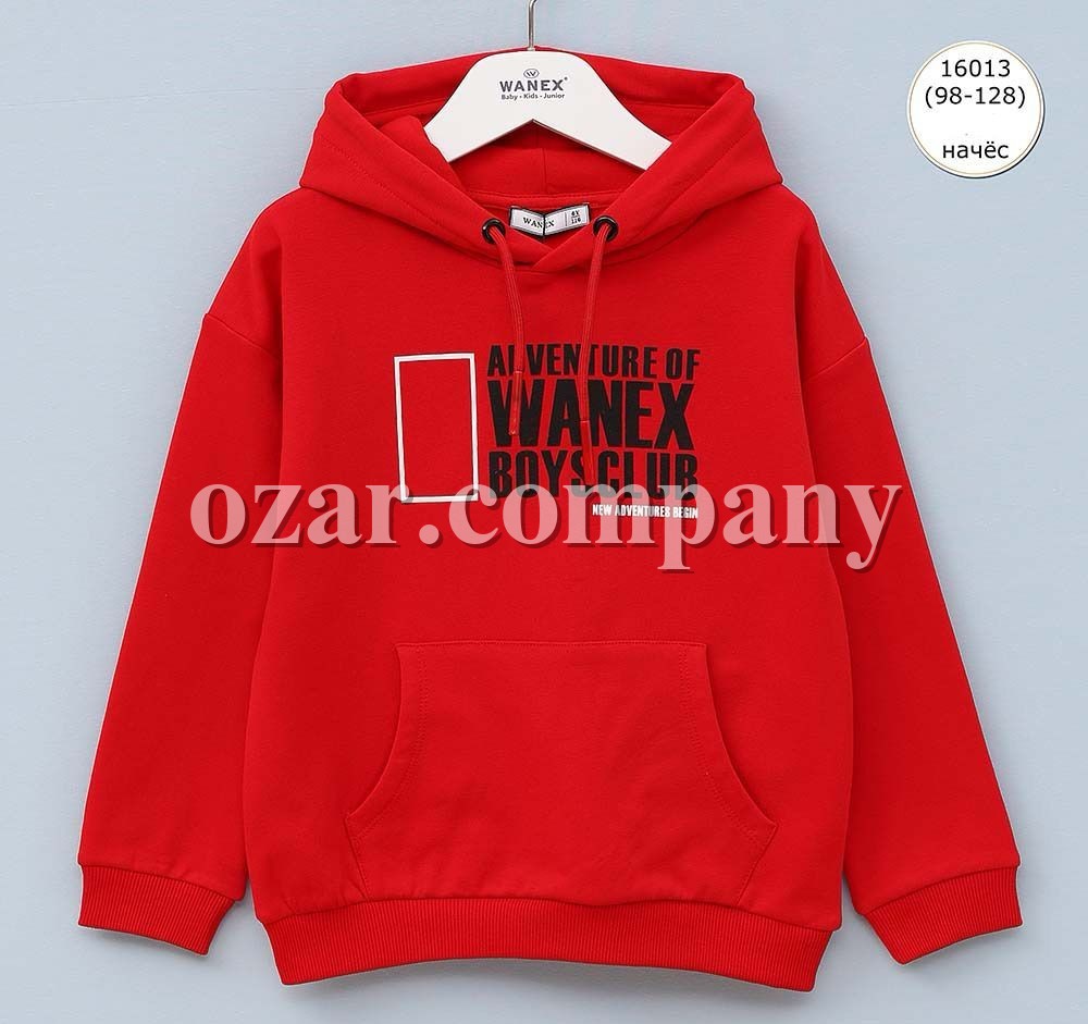 Худи На Флисе Для Мальчика Wanex (3-4-5-6-7-8лет) 