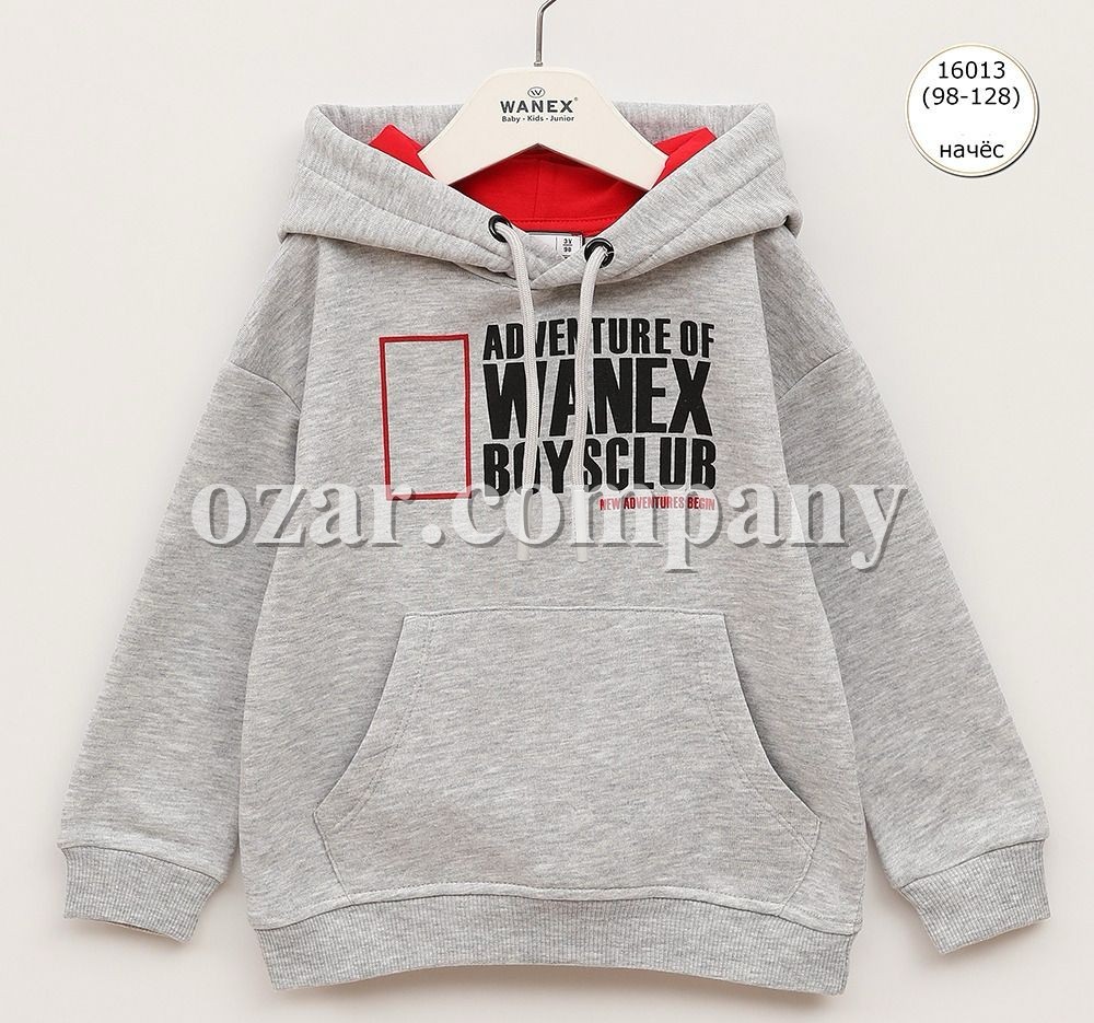 Худи На Флисе Для Мальчика Wanex (3-4-5-6-7-8лет) 
