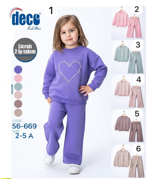 Костюм Двунитка Для Девочки Deco (2-3-4-5лет)