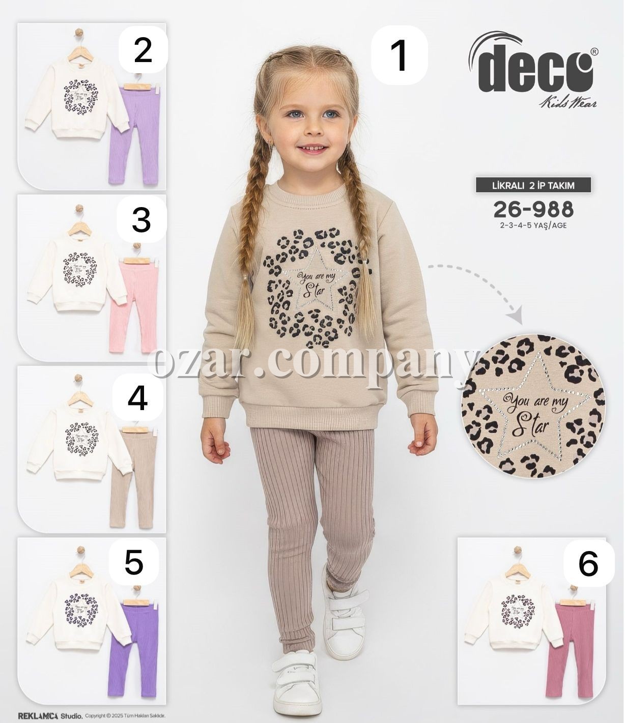 Костюм Двунитка Для Девочки Deco (2-3-4-5лет)