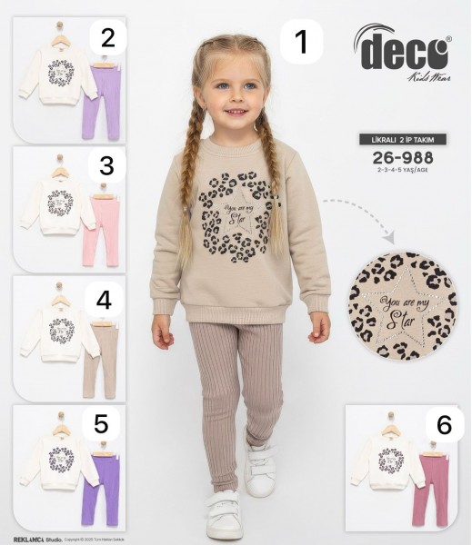 Костюм Двунитка Для Девочки Deco (2-3-4-5лет)