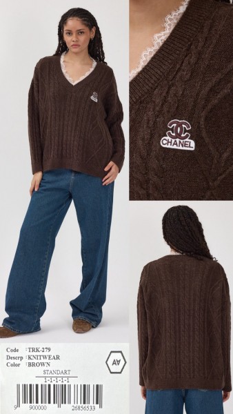 Женский Трикотажный Свитер A.M.N.