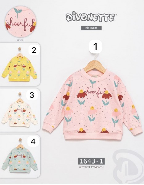 Свитшот Для Девочки Divonette (6-12-18-24мес.)