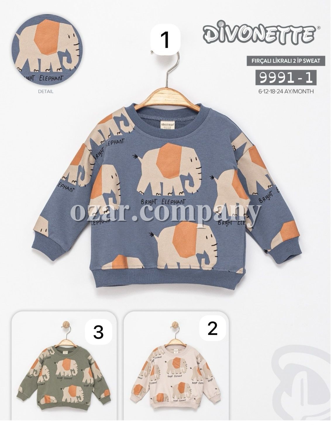 Свитшот Двунитка Для Мальчика Divonette (6-12-18-24мес.)