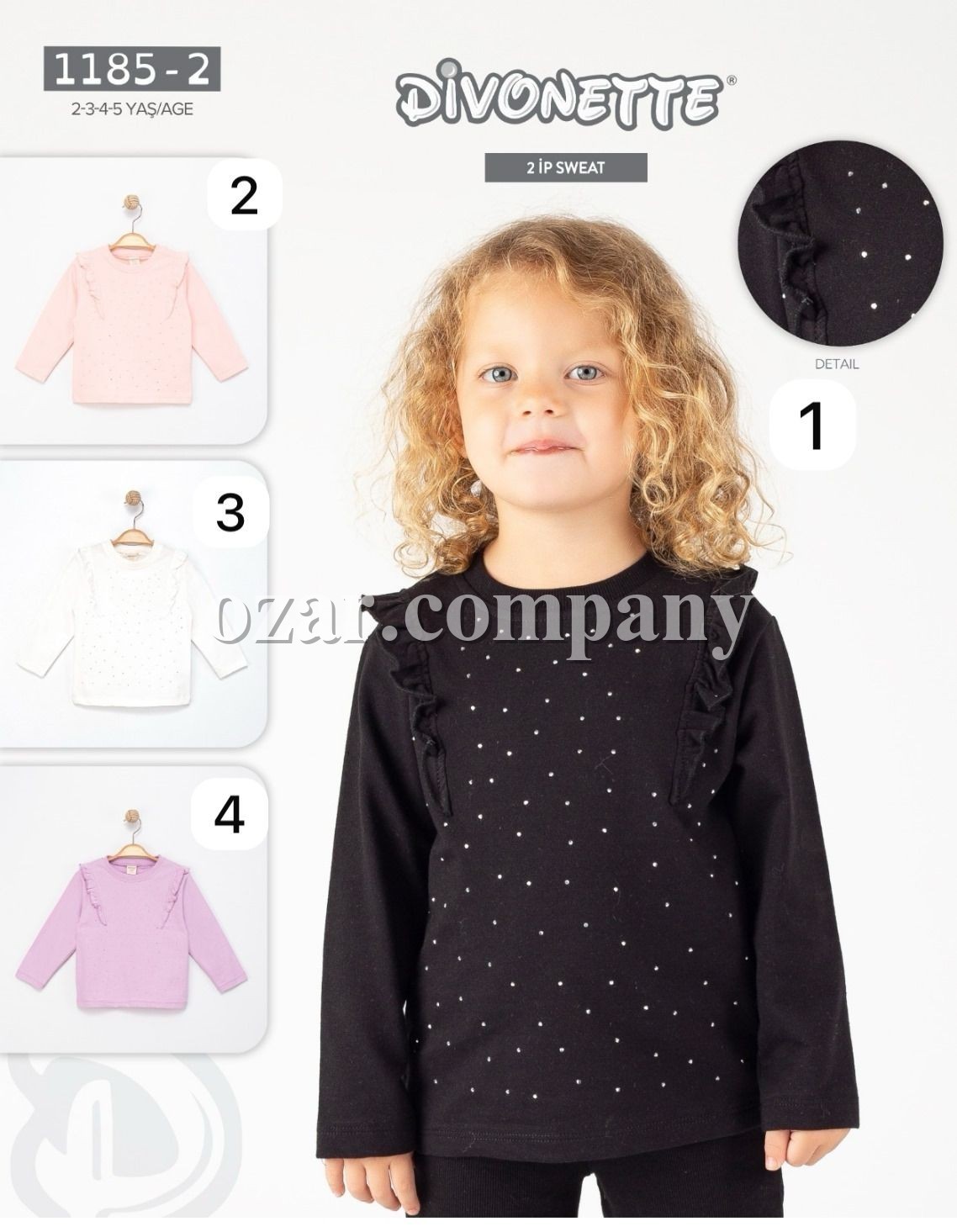 Свитшот Двунитка Для Девочки Divonette (2-3-4-5лет)