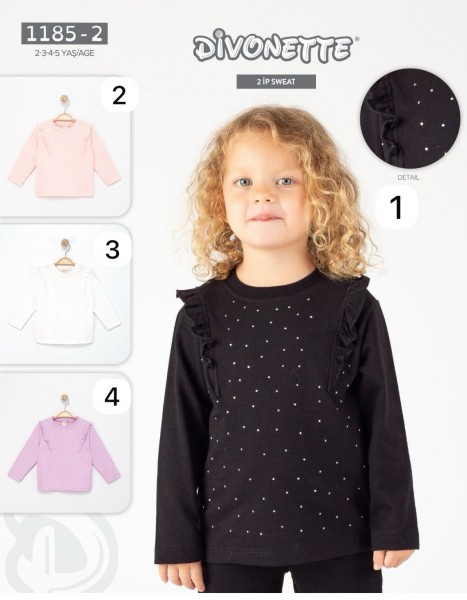 Свитшот Двунитка Для Девочки Divonette (2-3-4-5лет)