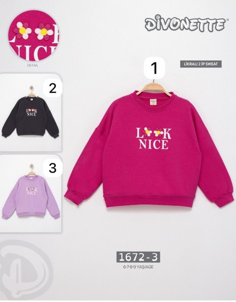 Свитшот Двунитка Для Девочки Divonette (6-7-8-9лет) 