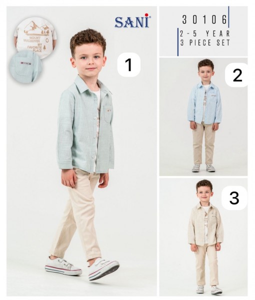 Костюм Тройка Для Мальчика Sani (2-3-4-5лет)