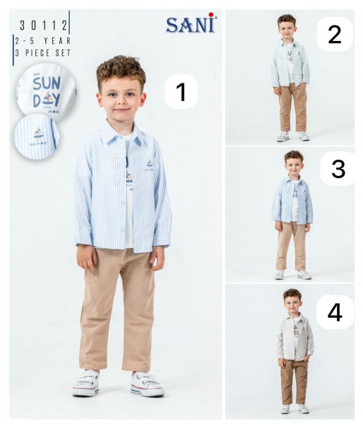 Костюм Тройка Для Мальчика Sani (2-3-4-5лет)
