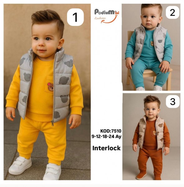Костюм Тройка Для Мальчика PodiuMini (9-12-18-24мес.)